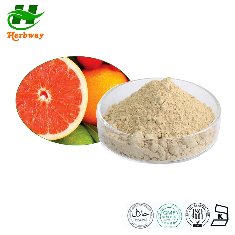 Herbway Pomeloes Extract Naringin 50%~98% Naringenin Powder Natural Citrus Paradisi Extract Grapefruit Extract